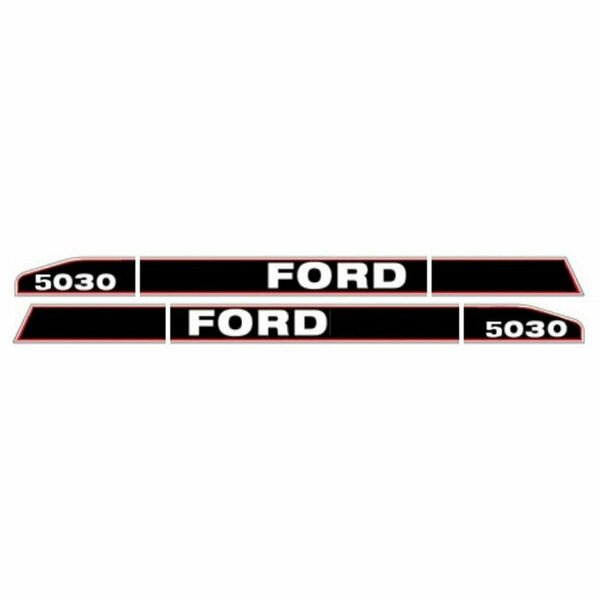 Aftermarket Fits Ford 5030 Tractors Hood Decal Set Fits Ford New Holland Tractor F5030